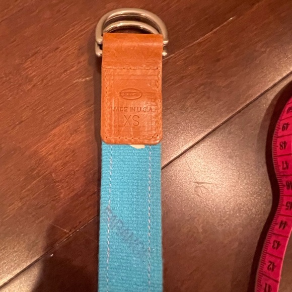 vintage preppy talbots Pink Belt with Pineapple Design xs - Picture 4 of 5